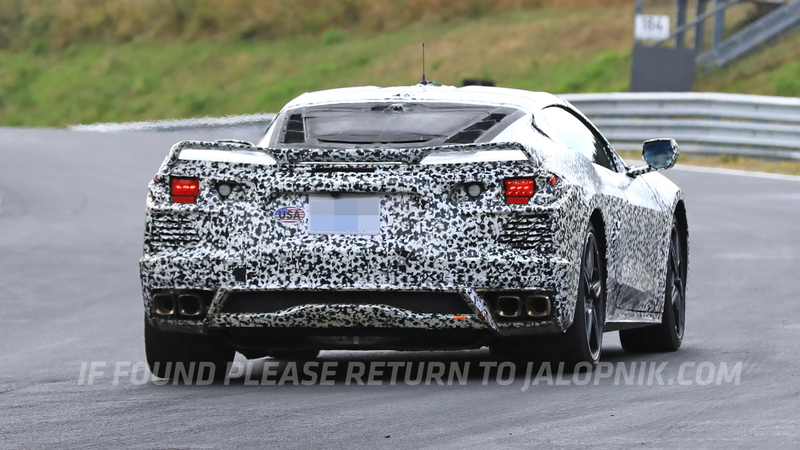 Illustration for article titled Here's The Mid-Engine 2020 Chevrolet Corvette Storming The NĂĽrburgring